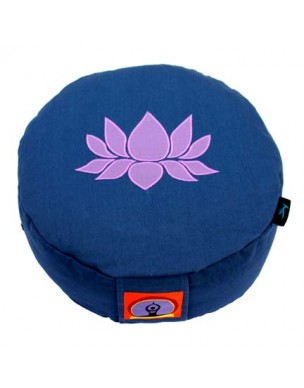 Top Yogi Round Meditation Cushion Lotus, Blue